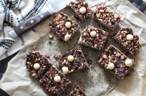 Vegan Mint Chocolate Rice Krispie Treats