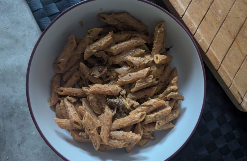 Courgette Wild Mushroom Pasta